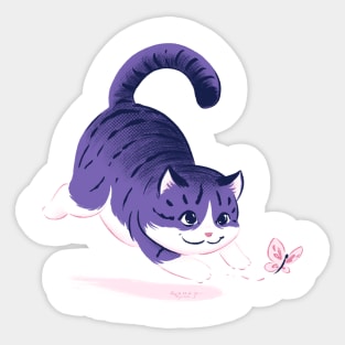 Playful kitty Sticker